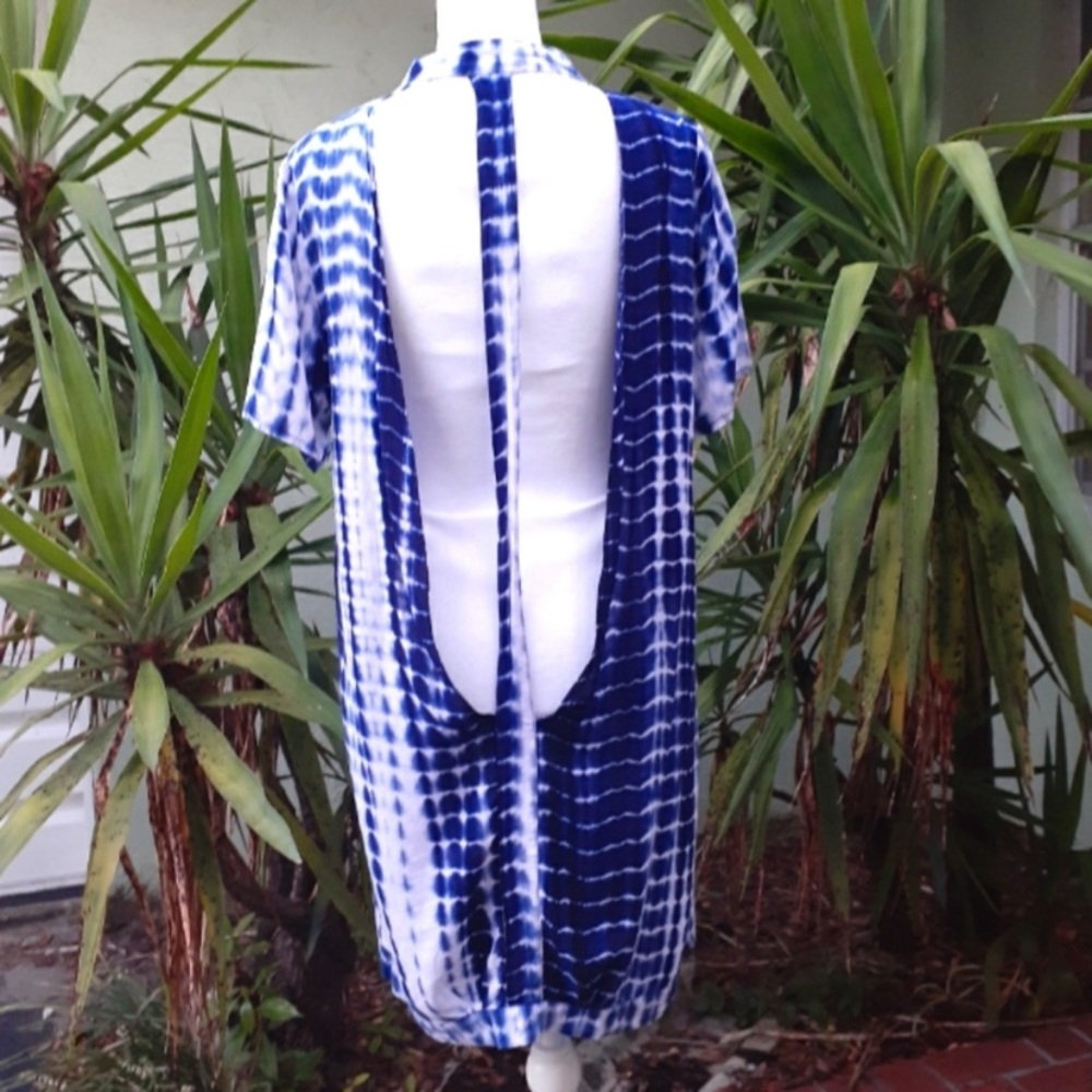 Navy and White Kimono